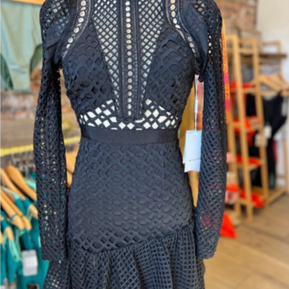 Elegant Black Lace Dress